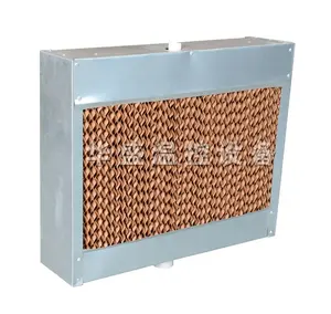 Aluminum alloy frame evaporative wet pad and fan for greenhouse and garden house cooling system
