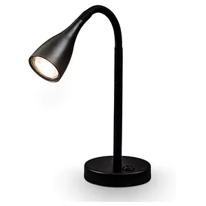 High quality black metal bedroom rotary convenient switch table lamp bedside lamp