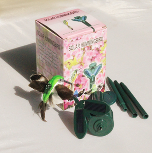เครื่องสั่นนกฮัมมิงเบิร์ดและนกผีเสื้อทำจากพีวีซีใช้พลังงานแสงอาทิตย์ใช้พลังงานจากแสงอาทิตย์ใช้สำหรับตกแต่งสวน - Product Image 5