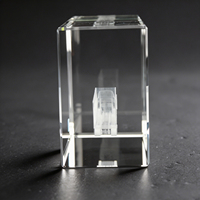 Neelpure 133693 - Premio de Cristal Rectangular Grabado en 3D con Diseño de Camión Semirremolque Personalizado para Reconocimiento en la Industria del Transporte