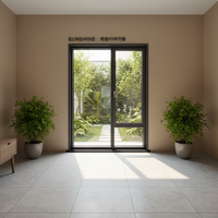 Ventanas Modernas de Aluminio Aisladas Térmicamente Sunshine USA, Doble Acristalamiento, Resistentes a Huracanes, Silenciosas, con Persianas Integradas, para Viviendas