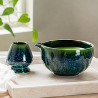 Bol à matcha en céramique artisanal avec logo personnalisé OEM, élégant bol en porcelaine Chawan pour la cérémonie du matcha