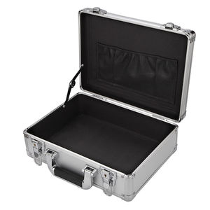 Portable Aluminum Alloy Tool Case Document Storage <strong>Briefcase</strong> Hardware Equipment Instrument Case With Sponge - Product Image 3