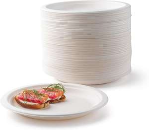 Assiettes en canne à sucre de qualité alimentaire, résistantes aux coupures, durables, pour pique-nique en plein air, <span class=keywords><strong>camping</strong></span>, service de nourriture - Product Image 1