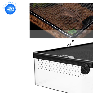 Modern Luxury <strong>Reptile</strong> Plastic <strong>Terrarium</strong> Durable Sliding Door Habitat Ventilation Screen for Lizards Snakes Geckos Outdoor Use - Product Image 6