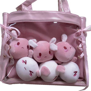 <span class=keywords><strong>Sac</strong></span> bandoulière Ita Bag personnalisé en <span class=keywords><strong>cuir</strong></span> PU mignon style Kawaii Anime avec fenêtre transparente pour collectionneurs de badges émaillés - Product Image 6