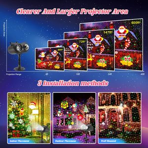 Projector <b>Lights</b> LED Outdoor Waterproof 2-in-1 Ocean Effect Holiday <b>Lights</b> 16 Patterns 10 Colors Christmas Decoration - Product Image 6