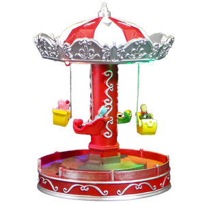 Carrusel personalizable, decoración de caballos, iluminación de escritorio para niños, modelo de silla voladora para parque de atracciones para caja de Navidad embalada - Product Image 2