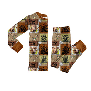 Précommande en gros tout-petits garçons automne décontracté mode vêtements à manches longues à capuche haut tenue chasse saison Bottomland Camouflage - Product Image 2