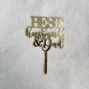 Accesorios <span class=keywords><strong>de</strong></span> Decoración <span class=keywords><strong>para</strong></span> Pasteles Estilo Ins, Adorno <span class=keywords><strong>para</strong></span> <span class=keywords><strong>Pastel</strong></span> <span class=keywords><strong>de</strong></span> Feliz <span class=keywords><strong>Cumpleaños</strong></span>, Adorno Acrílico con Letras en Inglés <span class=keywords><strong>para</strong></span> <span class=keywords><strong>Esposo</strong></span>, Esposa, Mamá y Papá - Product Image 6