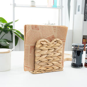 Caja de pañuelos tejida Bobai, soporte para servilletas extraíble de paja para decoración de sala de estar, dormitorio, cocina y baño - Product Image 2