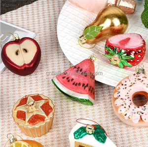 Abalorio <span class=keywords><strong>de</strong></span> vidrieras navideñas hecho a mano Serie <span class=keywords><strong>de</strong></span> frutas y verduras-Sandía y limón Escena colgante Vestido Bola <span class=keywords><strong>de</strong></span> árbol <span class=keywords><strong>Adornos</strong></span> - Product Image 5