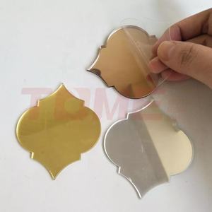 1mmゴールドプレキシガラスシルバーローズゴールドミラーアクリル、接着剤付き/なし - Product Image 5