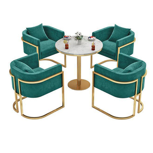 Set di Divani e Tavolini da Salotto Moderni in Pelle e Acrilico per Arredamento Casa - Product Image 1