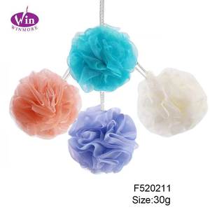 Éponge de bain colorée personnalisée WINMORE F520211, vente chaude, prix d'usine, boules de <span class=keywords><strong>douche</strong></span>, applicateur corporel de type boule pour - Product Image 6