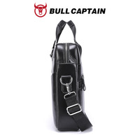 Bolso de Negocios de Cuero Genuino BULLCAPTAIN, Estilo Moderno Juvenil, Bandolera, Versión Coreana, Maletín para Hombre