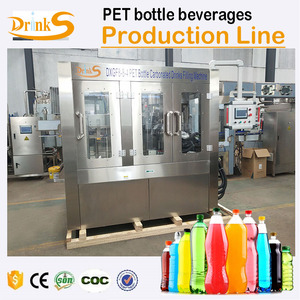 <span class=keywords><strong>Machine</strong></span> de remplissage automatique 3 en 1 pour bouteilles PET 1000 BPH, pour boissons gazeuses, jus et bière, avec bouchage à vis. - Product Image 1