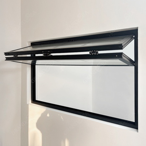 Fenêtre pliante coulissante en aluminium et verre, <span class=keywords><strong>double</strong></span> <span class=keywords><strong>vitrage</strong></span>, à grilles, style bi-fold, pour l'extérieur - Product Image 2