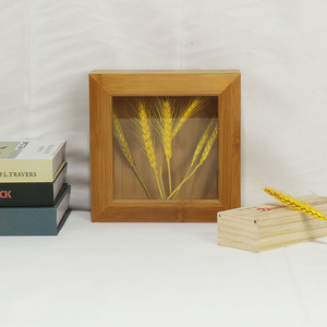 Exhibición de cajas de sombra de madera rústica personalizada para Decoración de mesa, montaje en pared, marco de fotos de madera para el hogar - Product Image 4