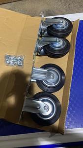 รถเข็นเหล็กพับได้สำหรับงานหนัก รับน้ำหนักได้ 150 กก. ล้อพลาสติกยางสี่ล้อ สำหรับจัดเก็บอุปกรณ์ รับผลิตตามแบบ OEM - Product Image 4