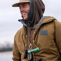 Veste Flyweigh personnalisée du fabricant avec logo personnalisé Veste en duvet de chasse Camo Tan Olive pour hommes