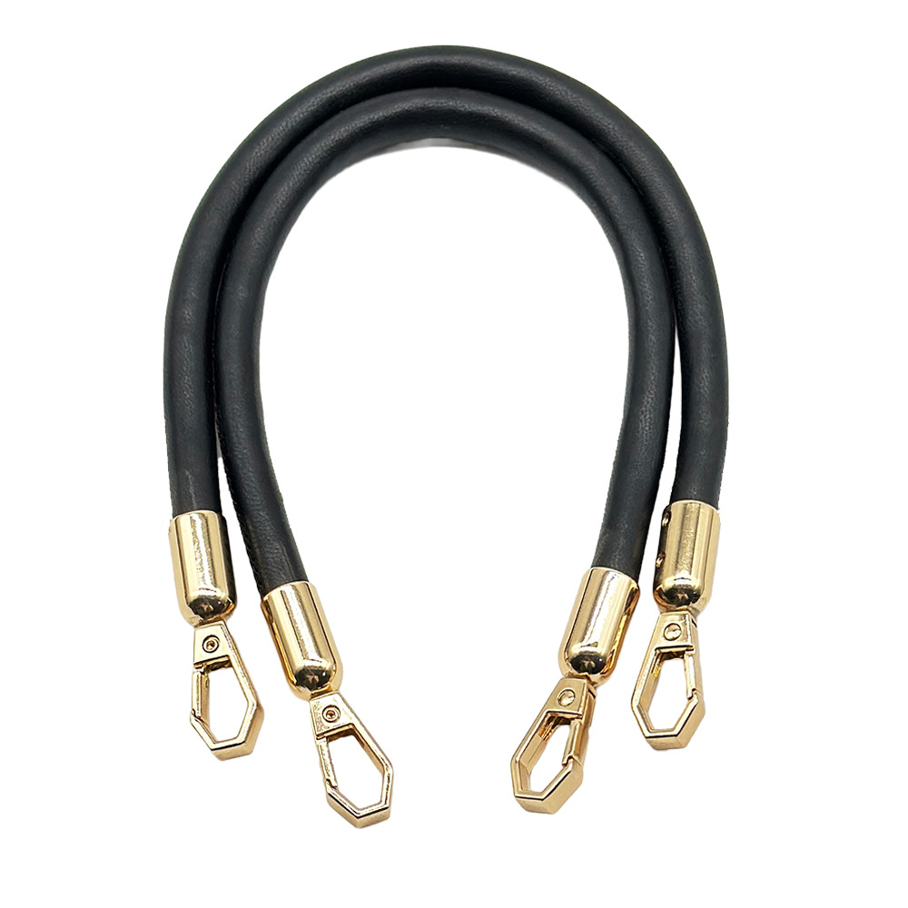 1-1 black one-round rope handle