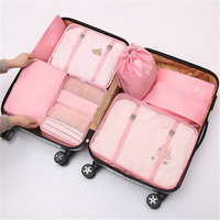 Bas quantité minimale de commande mode 7 pièces Compression organisateurs de bagages sac de voyage emballage personnel Cubes gros sac de voyage organisateur