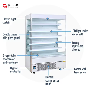 Congelador vertical de temperatura única de alta calidad, venta directa de fábrica para negocios, uso en supermercados, excelente refrigeración - Product Image 1