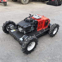 Mesin Pemotong Rumput Mini Robot Crawler Remote Control Laris Manis