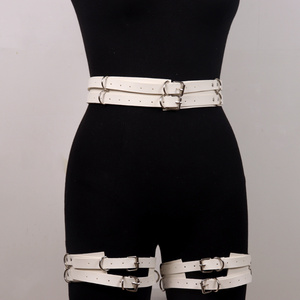 Popular Sexy Bodys Lencería Mujer Arnés de cuero Liguero Bondage Muslo Arnés Conjuntos Tirantes Correa Cinturón - Product Image 4