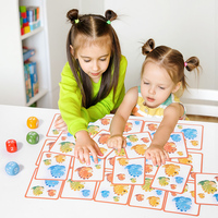 Juego de Memoria de Dinosaurios, Juego de Mesa Educativo para Reconocimiento de Colores y Formas, Juguete de Aprendizaje para Padres e Hijos para Niños Pequeños