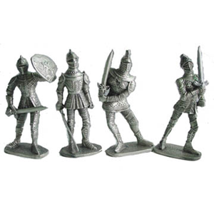 Ensemble <span class=keywords><strong>de</strong></span> Chevaliers Vintage en Étain Moulé sous Pression, Alliage <span class=keywords><strong>Plomb</strong></span>-Etain, Pièces <span class=keywords><strong>de</strong></span> Jeu Miniatures <span class=keywords><strong>de</strong></span> 8 cm, Figurines <span class=keywords><strong>de</strong></span> <span class=keywords><strong>Soldats</strong></span> Électroplaquées, Thème TV et Cinéma - Product Image 6