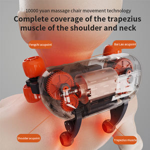 Shiatsu bantal pijat leher dan bahu, bantal pijat pereda nyeri otot punggung dan kaki - Product Image 5