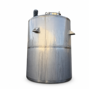Mélangeur de liquides chauffé Kandemir 10000L, cuve de mélange à double enveloppe avec contrôle thermostatique, équipement industriel - Product Image 1