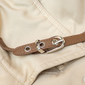 Manteau Trench Classique Beige Sur Mesure 2025 pour Femmes – Long, Luxueux, Double Boutonnage, Ceinturé – Vente en Gros - Product Image 3