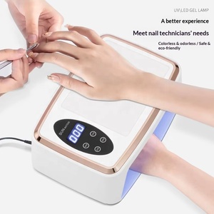 380W Portable Durable Modern Gel Polish Nail Dryer 4-<b>Timer</b> LED <b>Lamp</b> <b>with</b> 90 UV Beads - Product Image 6