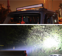 Projecteur de travail LED BSG haute puissance étanche IP67 180W 300W à 2 rangées, faisceau long 5000 Lumens Spot/Flood, lumière tout-terrain modifiée