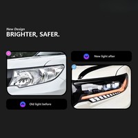 Pour Toyota Prado LC150 2018-2021, phare modifié avec feux de jour séquentiels, projecteur LED 4 matrice, ensemble de phares