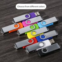 Unidad Flash USB YCL 2.0, Pendrive Giratorio de Metal, 1GB-64GB, Resistente a Golpes, Alta Velocidad