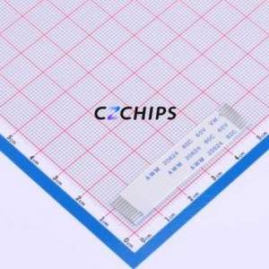 FFC-1.0-10P-50mm FFC <b>Cable</b> (Flexible Flat <b>Cable</b>) P=1mm Connector 10P 1mm 0.3mm Non-Inverting - Product Image 1