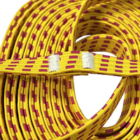 Corde à sauter chinoise colorée en caoutchouc, élastique et durable, pour fitness de groupe, portable, pour exercices à domicile et en extérieur, pour enfants et adultes