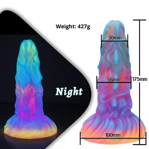 Silikon Düzensiz Büyük Yumuşak Anal <span class=keywords><strong>Butt</strong></span> <span class=keywords><strong>Plug</strong></span> Karanlıkta Parlayan Dildo Erkek ve Kadın Seks Oyuncakları - Product Image 6