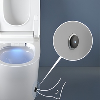 WC intelligent avec capteur radar, chasse automatique, double chasse, lavage arrière, sécheur d'air et siège chauffant, compatible S-Trap/P-Trap, télécommande incluse