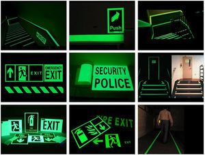 لافتات مخارج الطريق المضيئة بأضواء الفلورسنت المخصصة، لوحة لافتات آمنة مضيئة للطرق في الظلام - Product Image 2