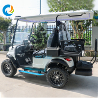 Robetaa 2026 Nouveau Chariot de Golf de Chasse 72V à Batterie Lithium 4 Places Électrique avec Lumières Colorées