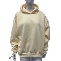 FLN Sweat à capuche boxy personnalisé 350g avec impression en relief pour homme, style pull en molleton bouclette avec col à capuche, sweat à capuche fin pour l'automne