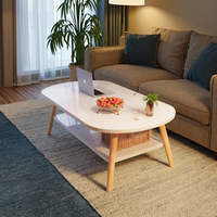 Table basse moderne et simple en bois massif pour petit appartement ou maison locative, pour canapé, thé ou nouvelle chambre à coucher