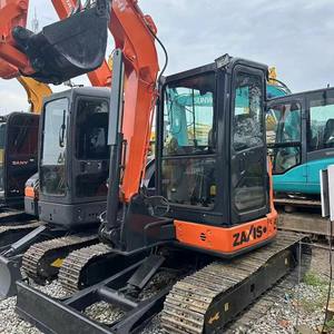Excavadora Hitachi ZX55 de 5 toneladas usada a la venta, maquinaria de movimiento de tierras con componentes centrales, cojinete de bomba de engranajes de motor - Product Image 2