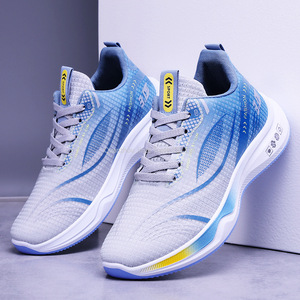 Scarpe da ginnastica casual da <span class=keywords><strong>uomo</strong></span> estive nuove con blocchi di colore, alla moda, traspiranti, leggere, con lacci, per camminata - Product Image 2