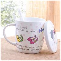 Tasse à café tasses Double paroi dessin animé bambou Animal Design personnalisé noir 11oz grand coeur Tiki plastique givré café Alphabet tasse